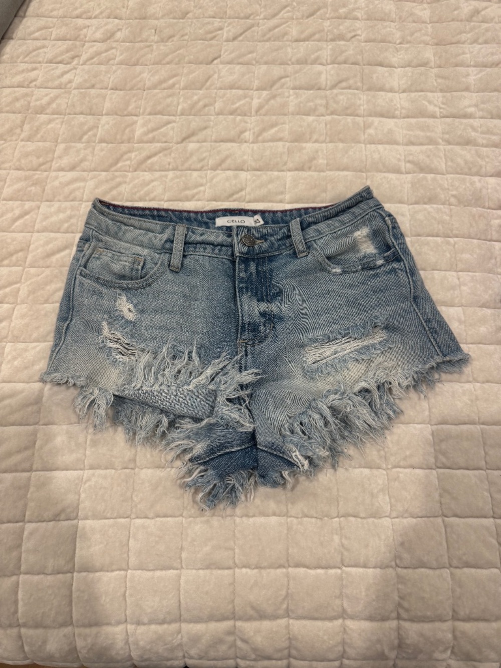 Cello Distressed Denim Shorts